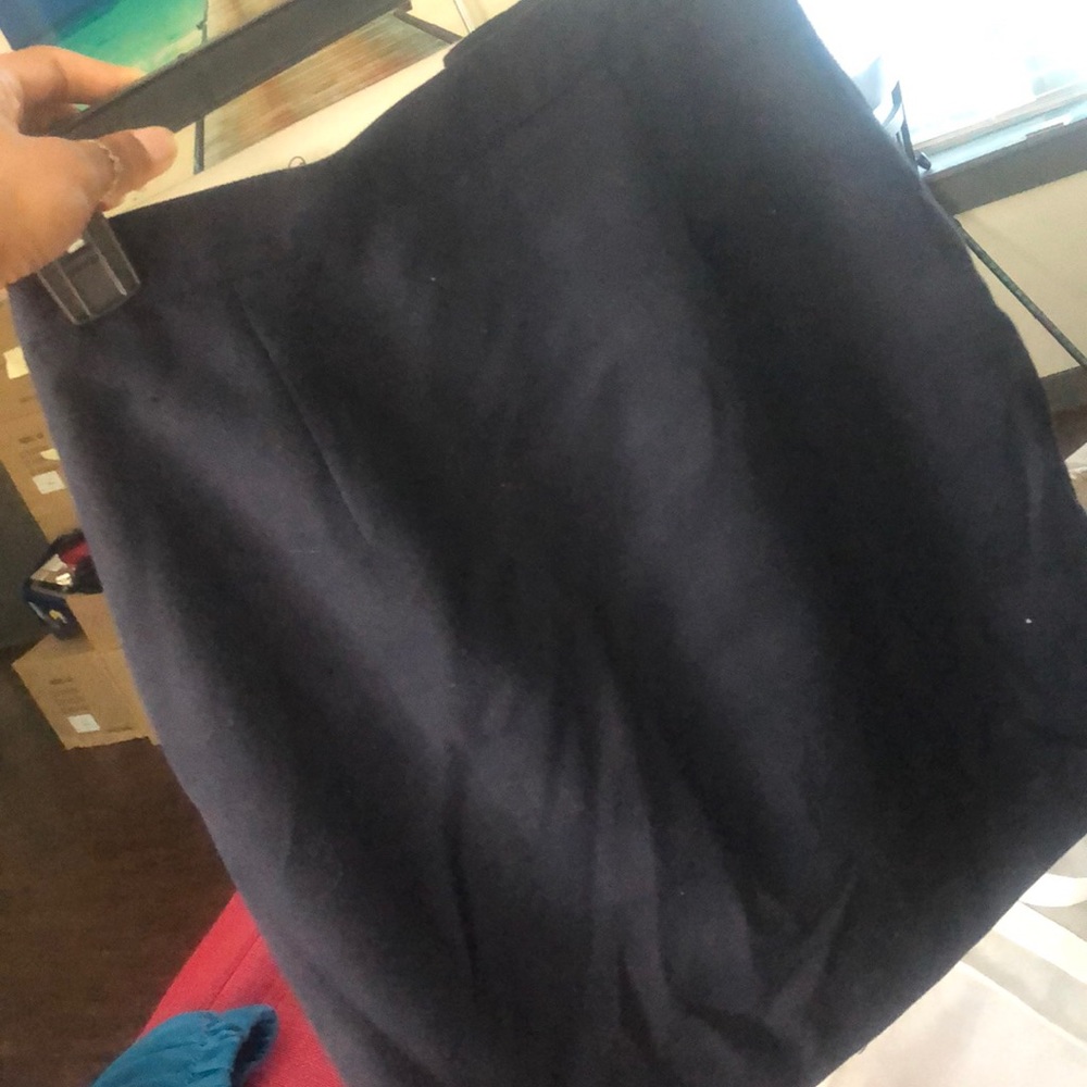 Navy blue pencil skirt